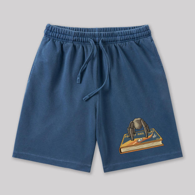 Funny Rocky Geeky Washed Shorts