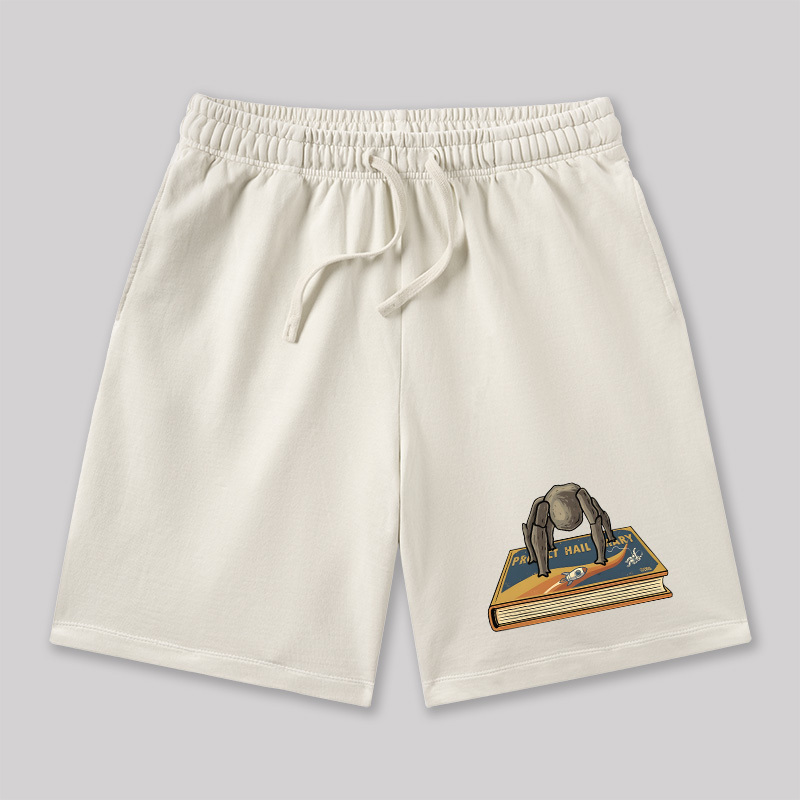 Funny Rocky Geeky Washed Shorts