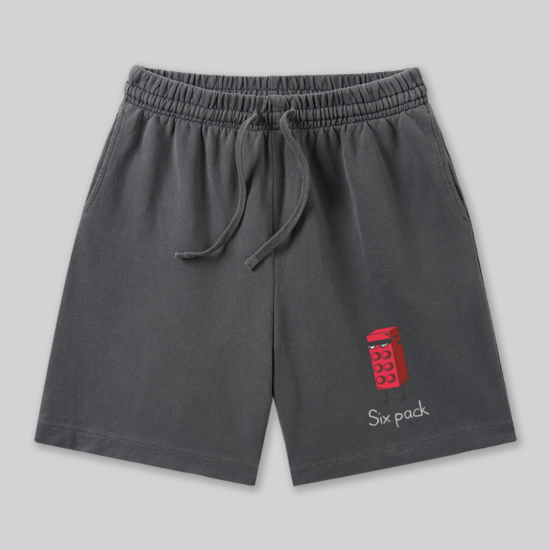 Six Pack Geeky Washed Shorts