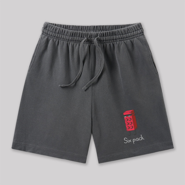 Six Pack Geeky Washed Shorts
