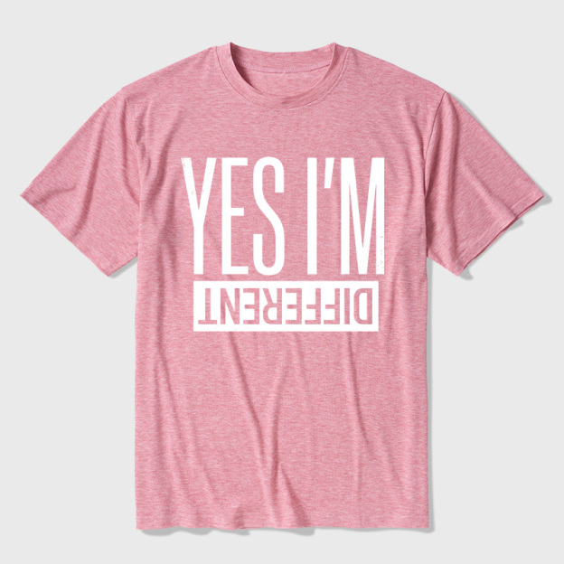 Yes I'm Different Ultra Soft Heather Tee