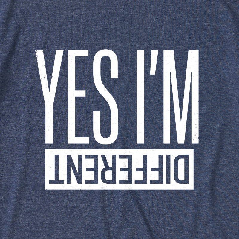 Yes I'm Different Ultra Soft Heather Tee