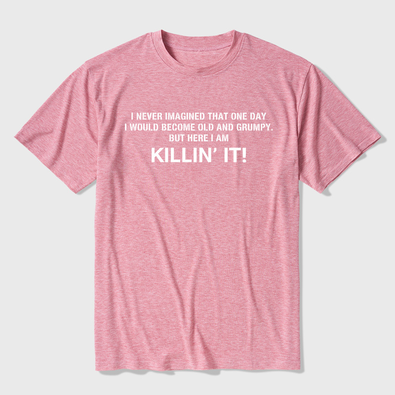 Old and Grumpy Ultra Soft Heather Tee