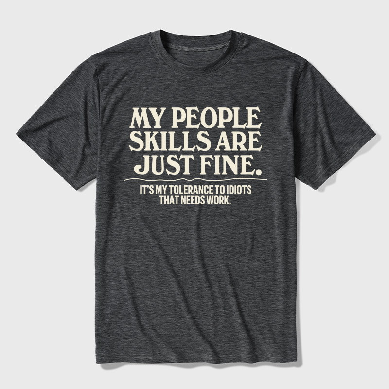 People Skills Fine Edition Ultra Soft Heather Tee