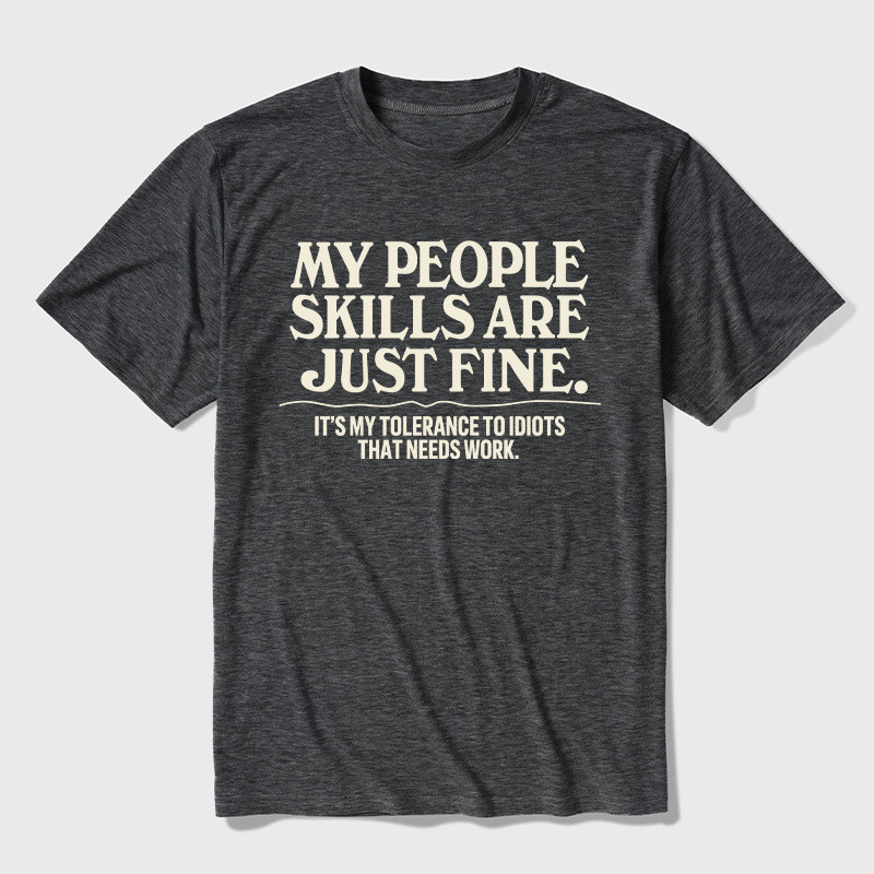 People Skills Fine Edition Ultra Soft Heather Tee