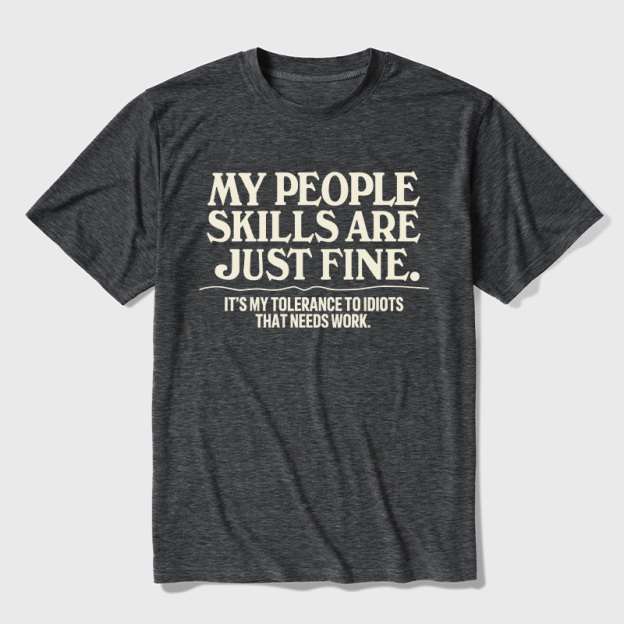 People Skills Fine Edition Ultra Soft Heather Tee