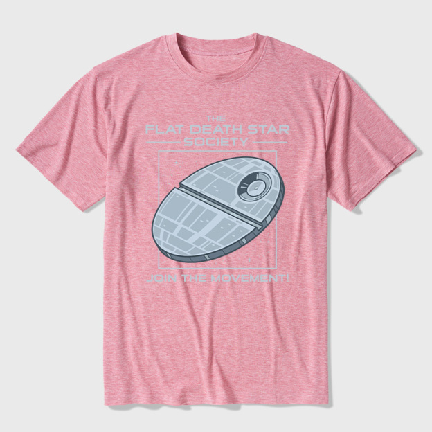 The Flat Death Star Society Ultra Soft Heather Tee