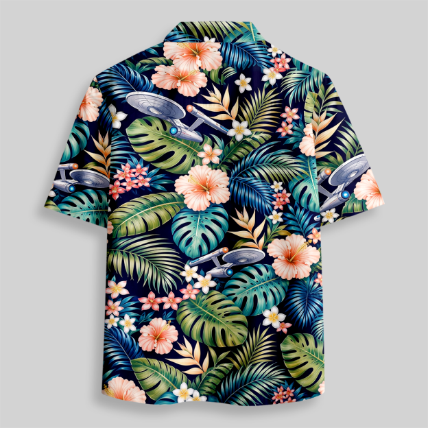 Red Sun Continuum Button Up Pocket Shirt