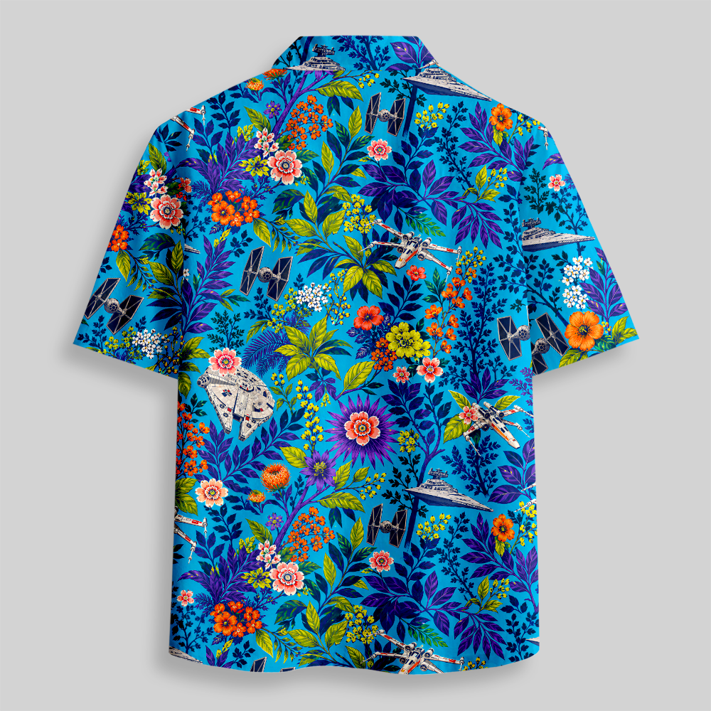 Floral Flightpath Button Up Pocket Shirt