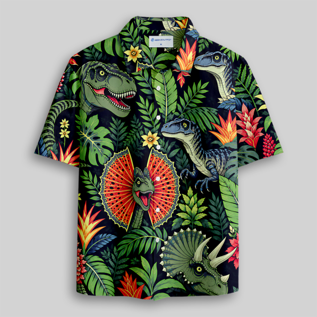 Tropical Titans Button Up Pocket Shirt