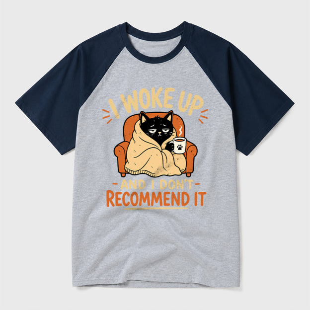 I Woke Up And I Don't Recommend It Geek Retro Raglan T-Shirt