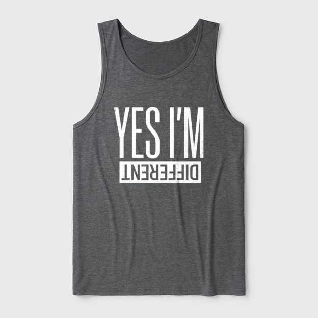 Yes I'm Different Ultra Soft Heather Tank