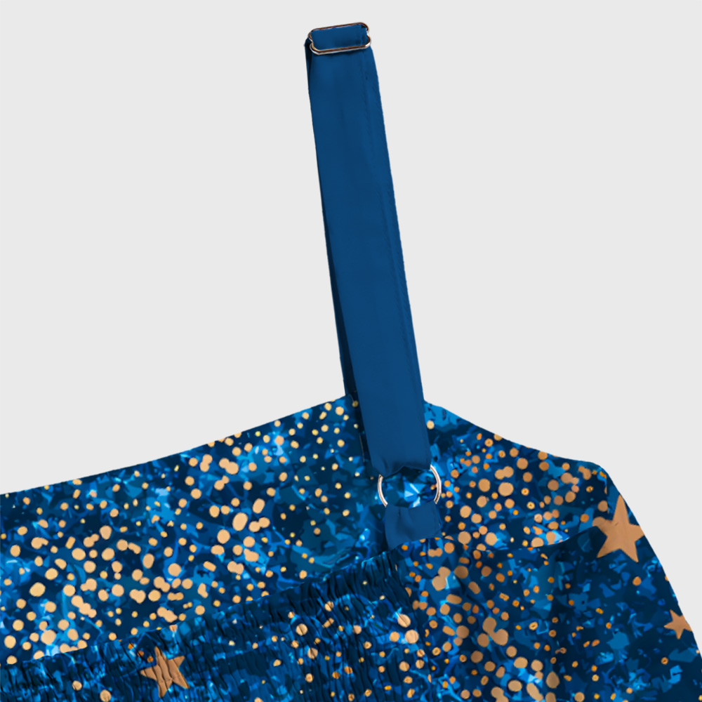 The Starry Night Geek Tiered Cami Maxi Dress