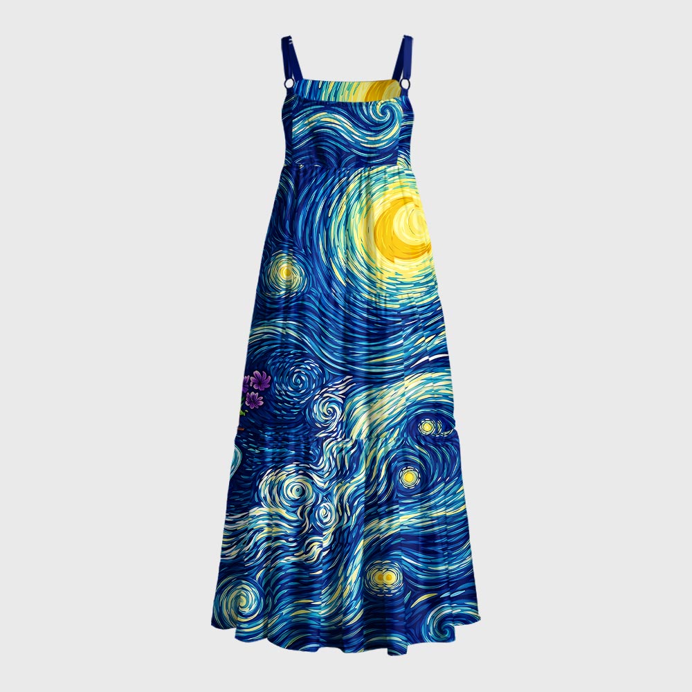 Ultimate Answer To The Universe Art Pattern Geek Tiered Cami Maxi Dress