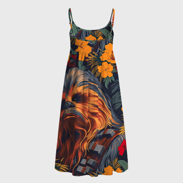 Chewie Flowers and Trees From Geek A-Line Cami Dress