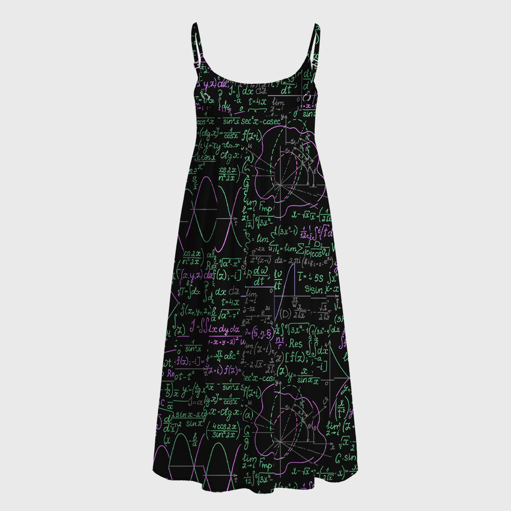 Math Function Curve Geek A-Line Cami Dress