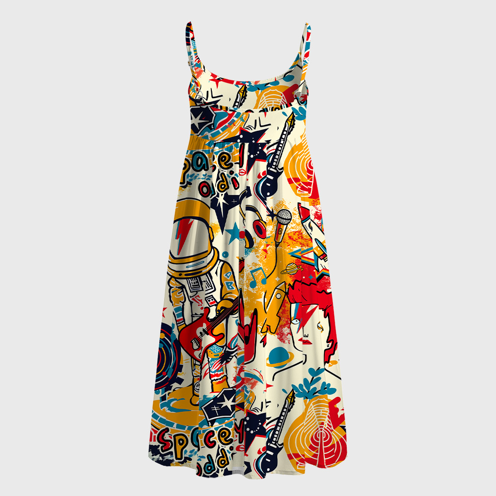 Space Oddity Geek A-Line Cami Dress