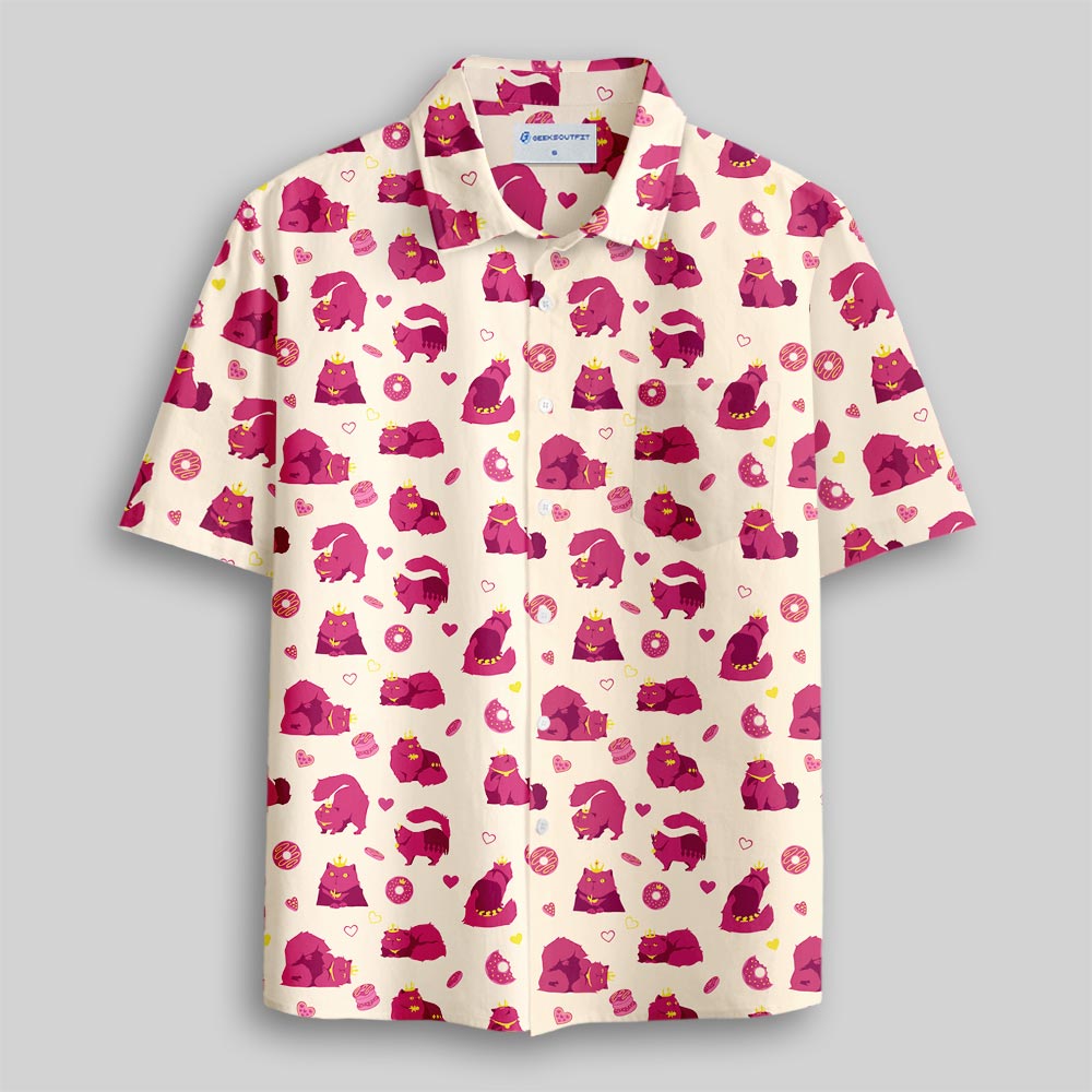 Princess Donut Button Up Pocket Shirt