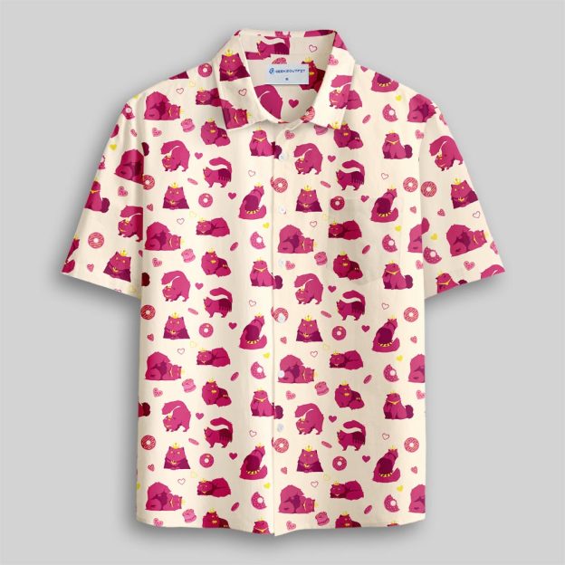 Princess Donut Button Up Pocket Shirt