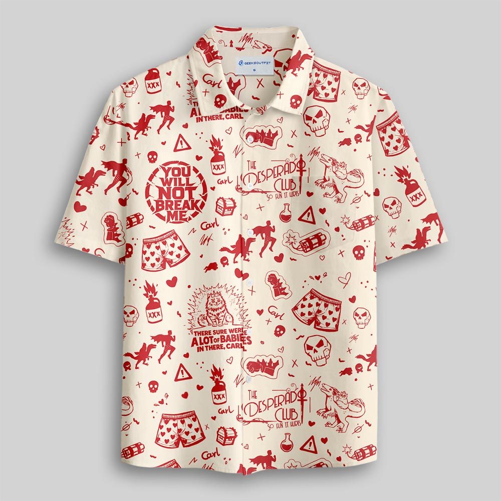 The Desperado Club Doodle Button Up Pocket Shirt