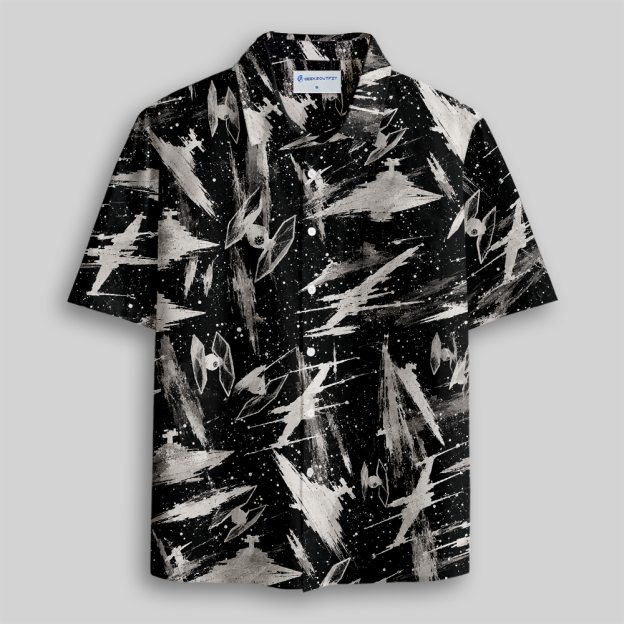 Voidfleet Brushstorm Button Up Pocket Shirt