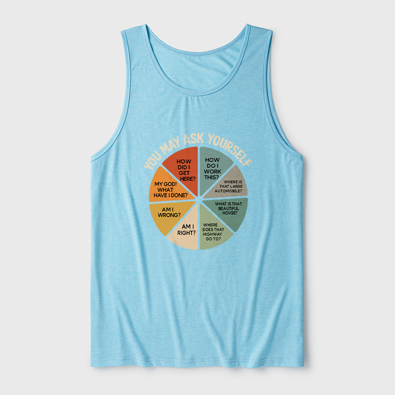 You May Ask Yourself Ultra Soft Heather Tank
