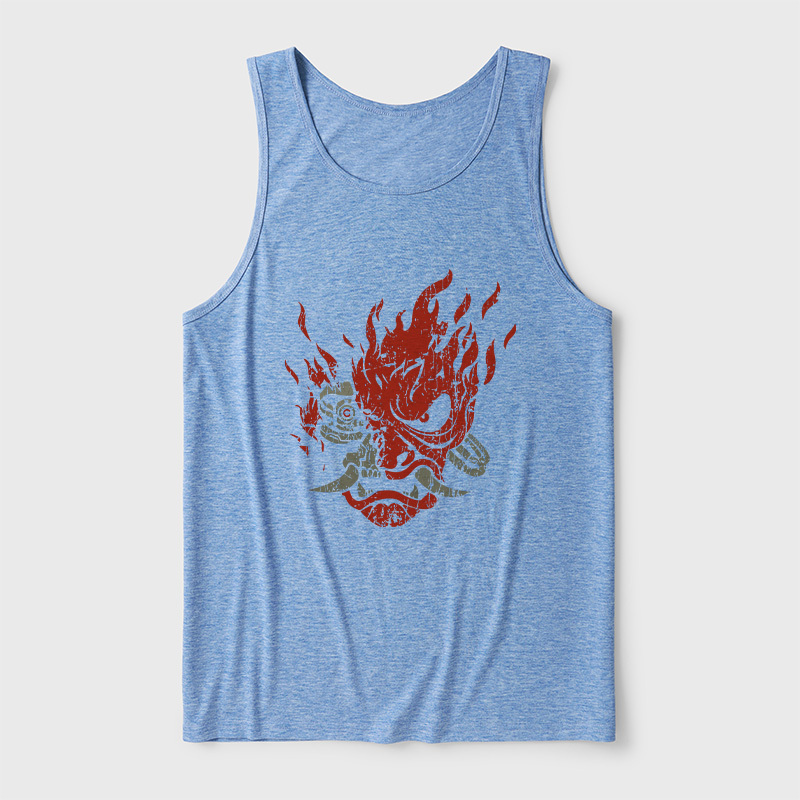 Cyberpunk Samurai Ultra Soft Heather Tank