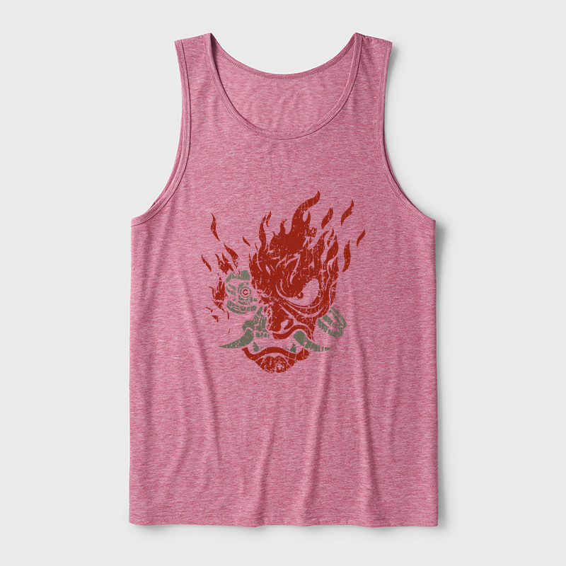 Cyberpunk Samurai Ultra Soft Heather Tank