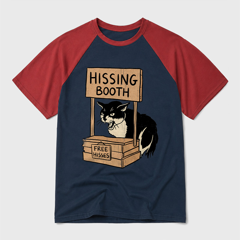 Free Hisses Geek Retro Raglan T-Shirt