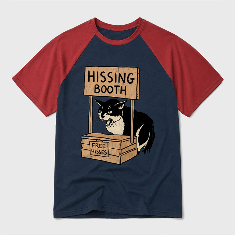 Free Hisses Geek Retro Raglan T-Shirt