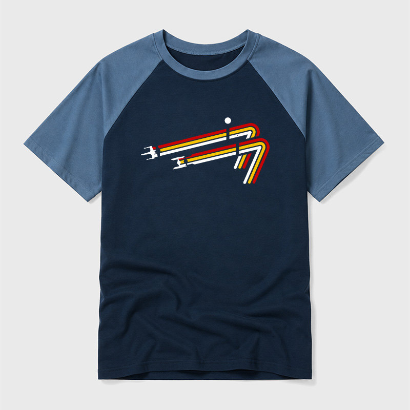 Scifi 77 Geek Retro Raglan T-Shirt