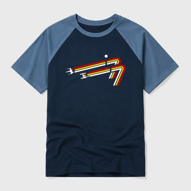 Scifi 77 Geek Retro Raglan T-Shirt