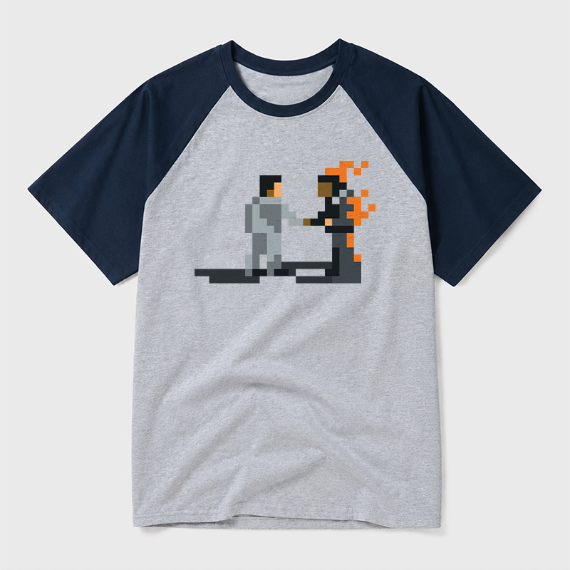 Wish You Were Here Geek Retro Raglan T-Shirt