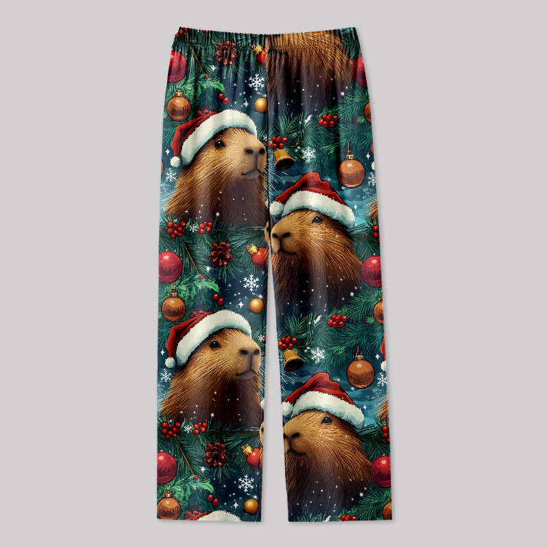 Geeksoutfit Capybara Snack Lure Geek Loungewear Pants for Sale