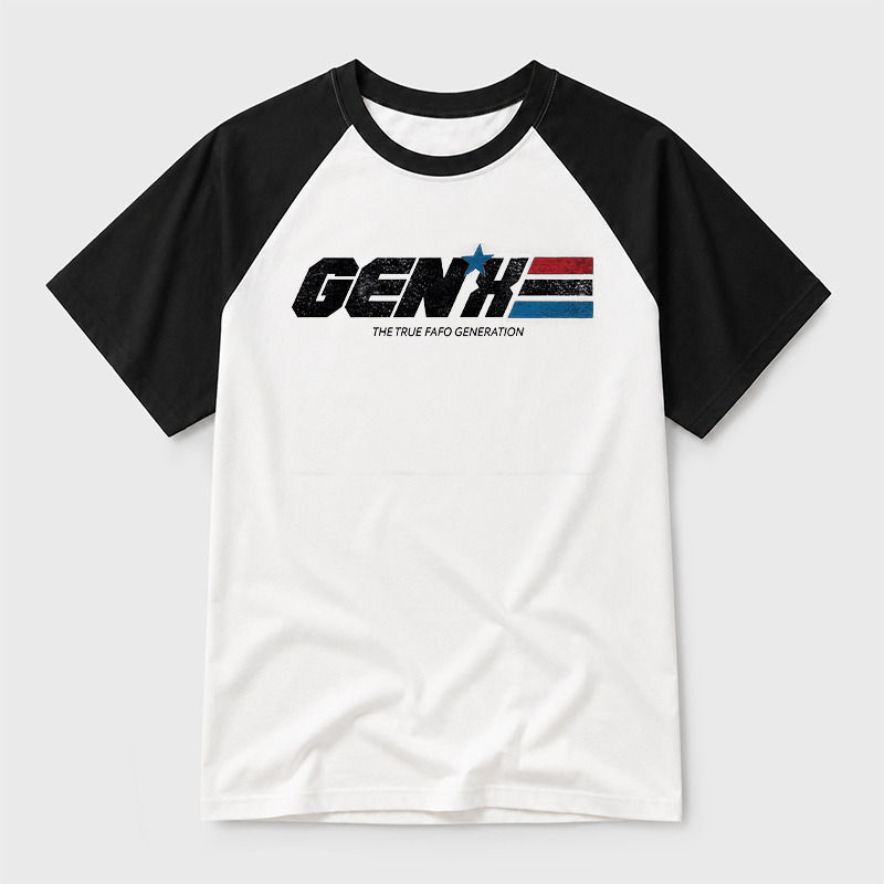 GENX The True FAFO Generation Geek Retro Raglan T-Shirt