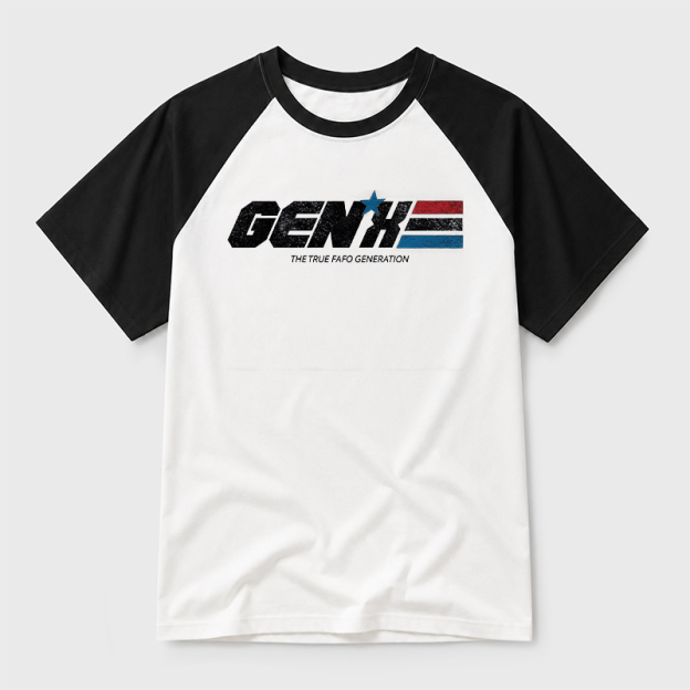 GENX The True FAFO Generation Geek Retro Raglan T-Shirt