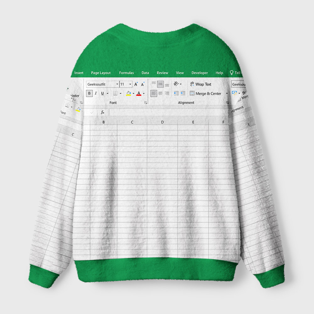 Excel Funny Geek Ugly Cardigan Sweaters