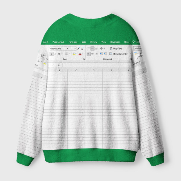 Excel Funny Geek Ugly Cardigan Sweaters