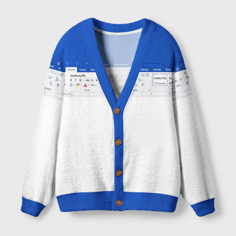 Geeksoutfit Word Funny Geek Ugly Cardigan Sweaters  for Sale