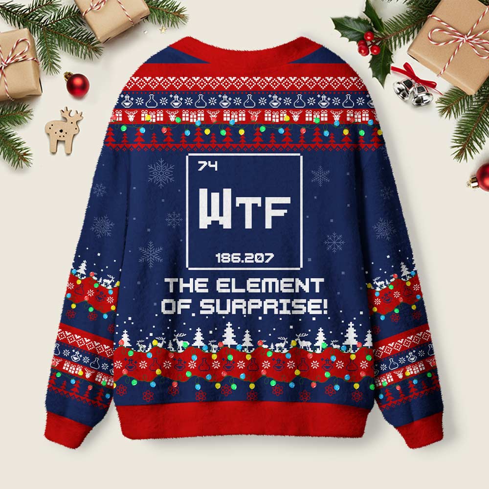 WTF Funny Geek Ugly Cardigan Sweaters
