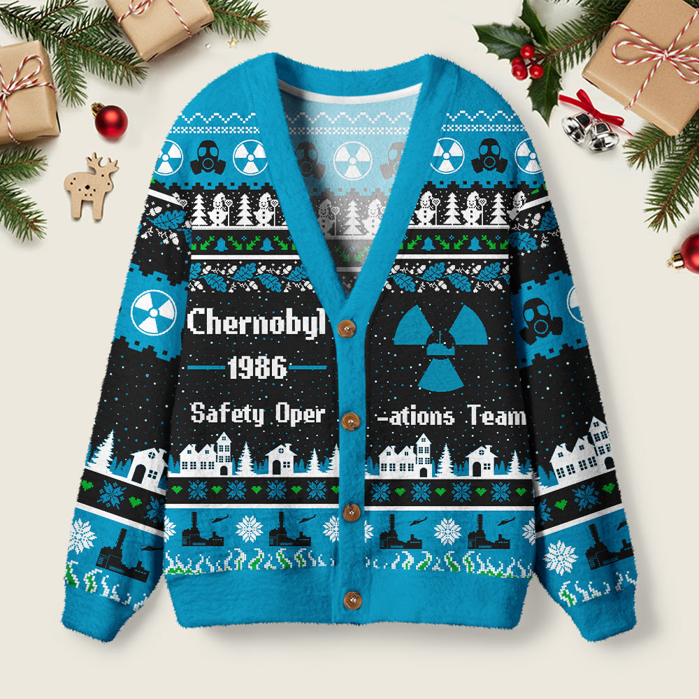 Chernobyl 1986 Geek Ugly Cardigan Sweaters