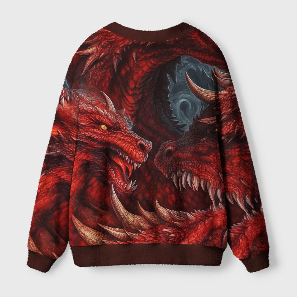 Domineering Dragon Geek Ugly Cardigan Sweaters