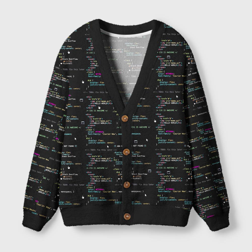 Code Weave Geek Ugly Cardigan Sweaters