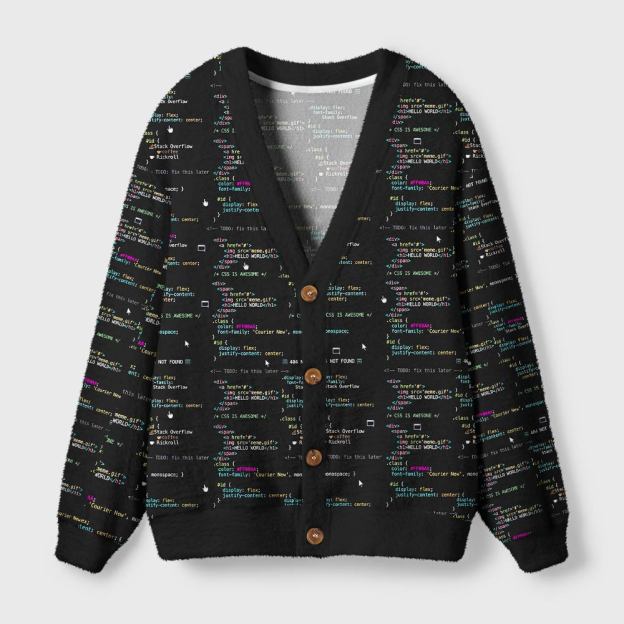 Code Weave Geek Ugly Cardigan Sweaters