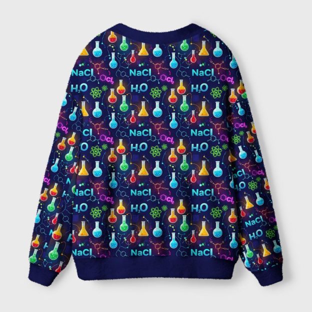 Chemistry Night Delight Geek Ugly Cardigan Sweaters