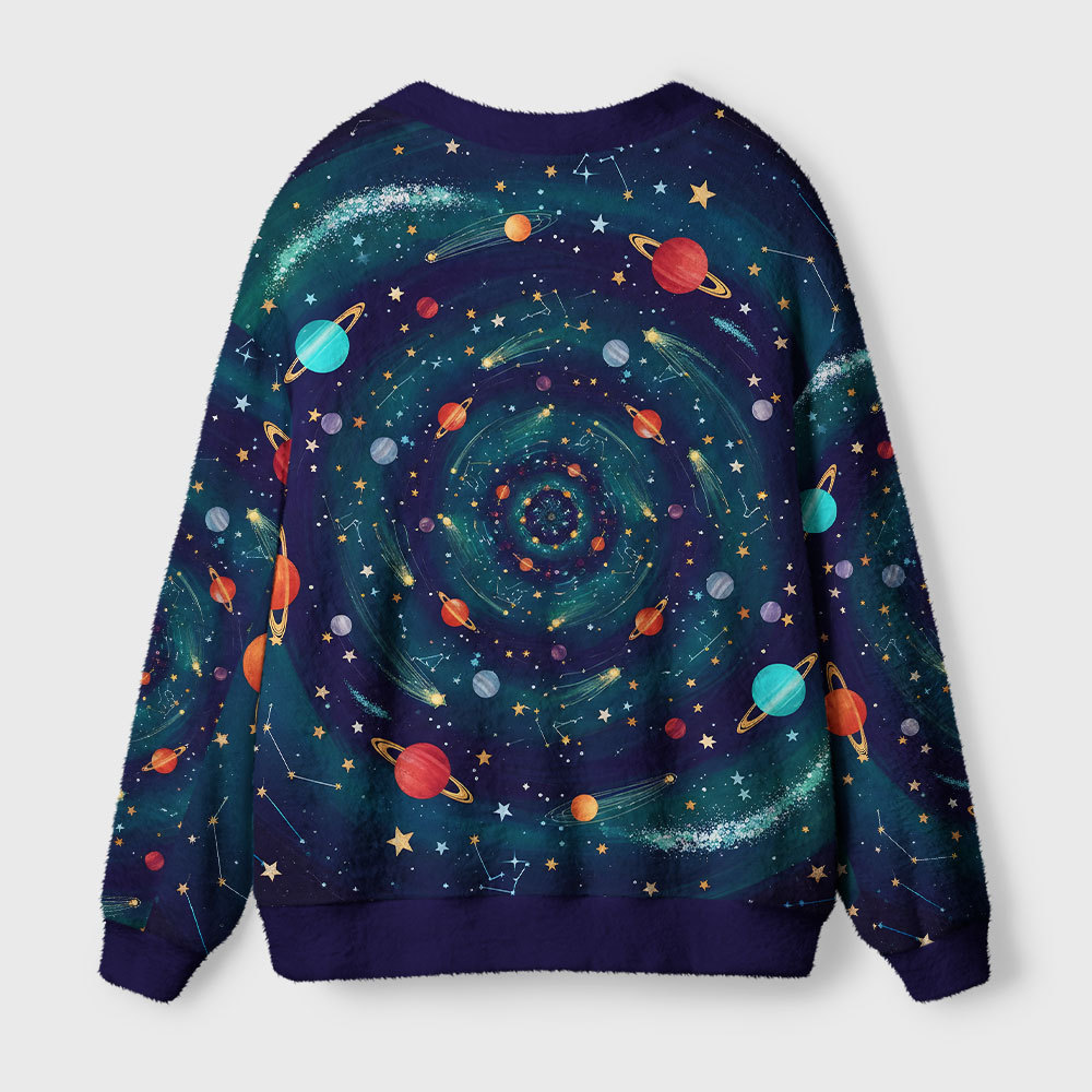 Dance of the Cosmic Melody Geek Ugly Cardigan Sweaters