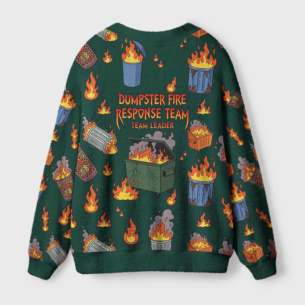 Chaos Commander Green Geek Ugly Cardigan Sweaters