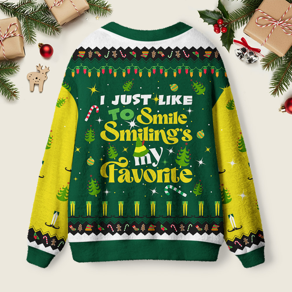 I Just Like To Smile Geek Ugly Cardigan Sweaters