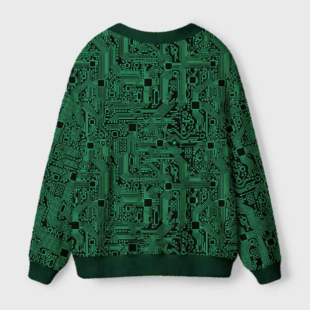 Computer Circuit Board Geek Ugly Cardigan Sweaters