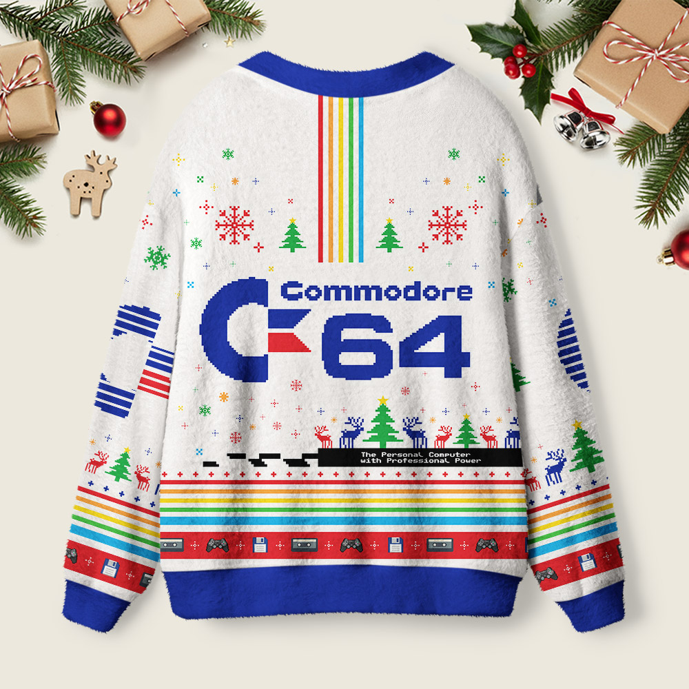 Commodore 64 Geek Ugly Cardigan Sweaters